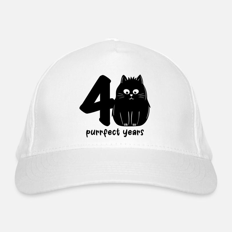 really purrfect 40 years Organic Baseball Cap