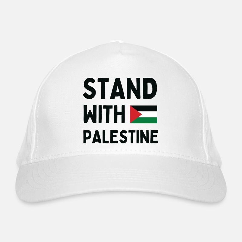 Stand With Palestine Casquette classique bio