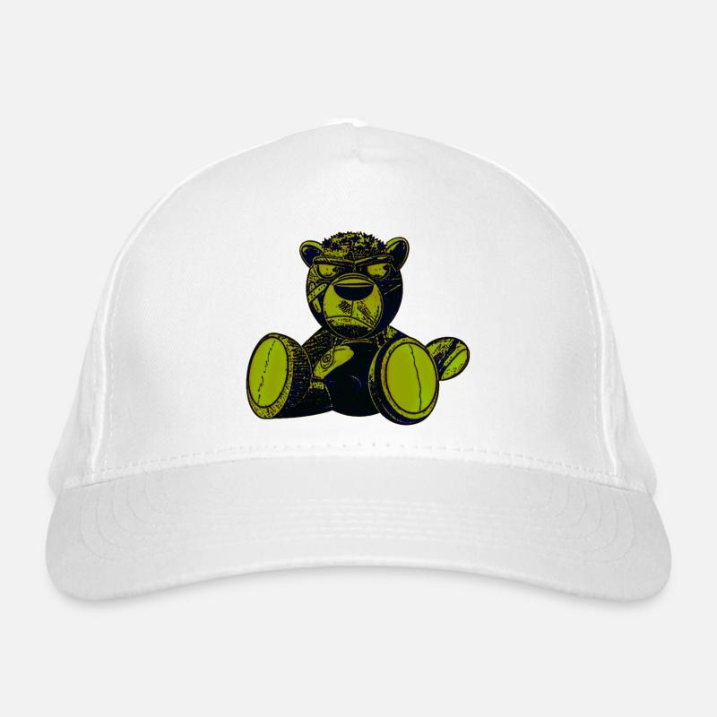 Effrayant Teddy Vert Casquette classique bio