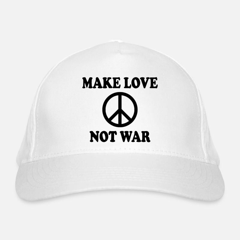 Make love not war Casquette classique bio