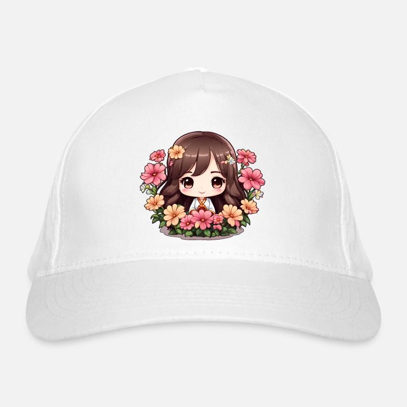Eine Chibi in voller Blüte Bio-Baseballkappe