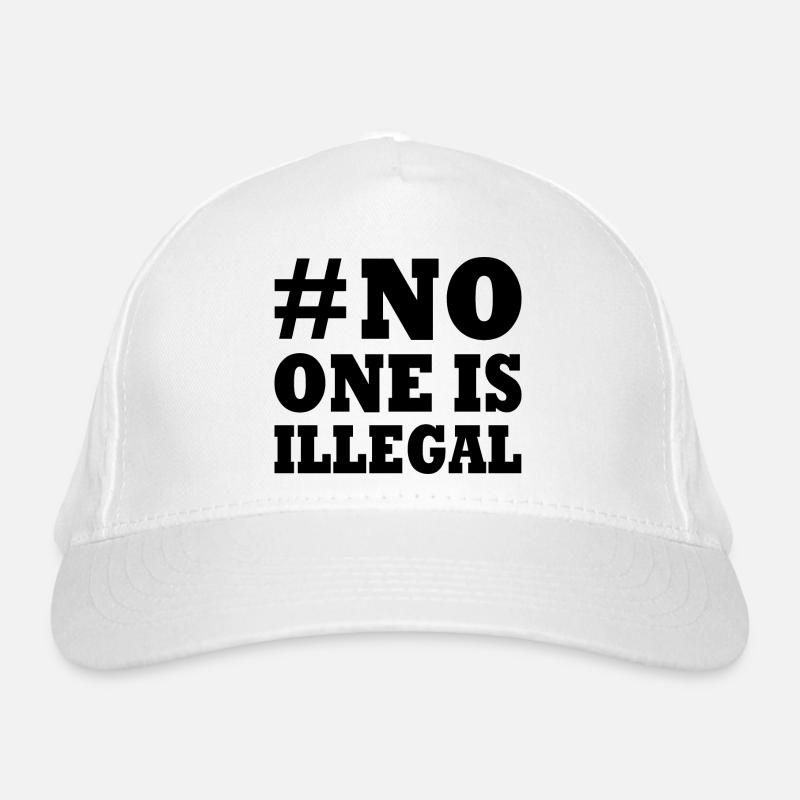 no one is illegal Bio-Baseballkappe