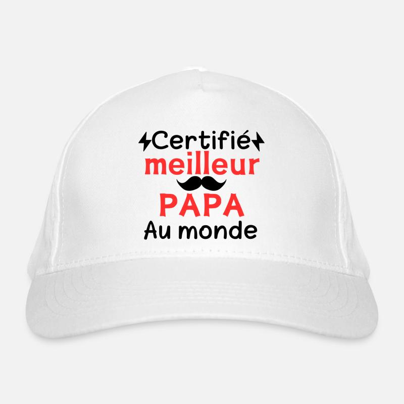 BESTER VATER DER WELT Bio-Baseballkappe