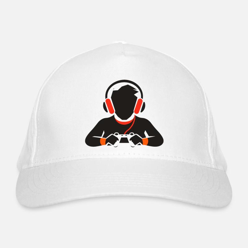 Game Lover Drawing Organic Baseball Cap