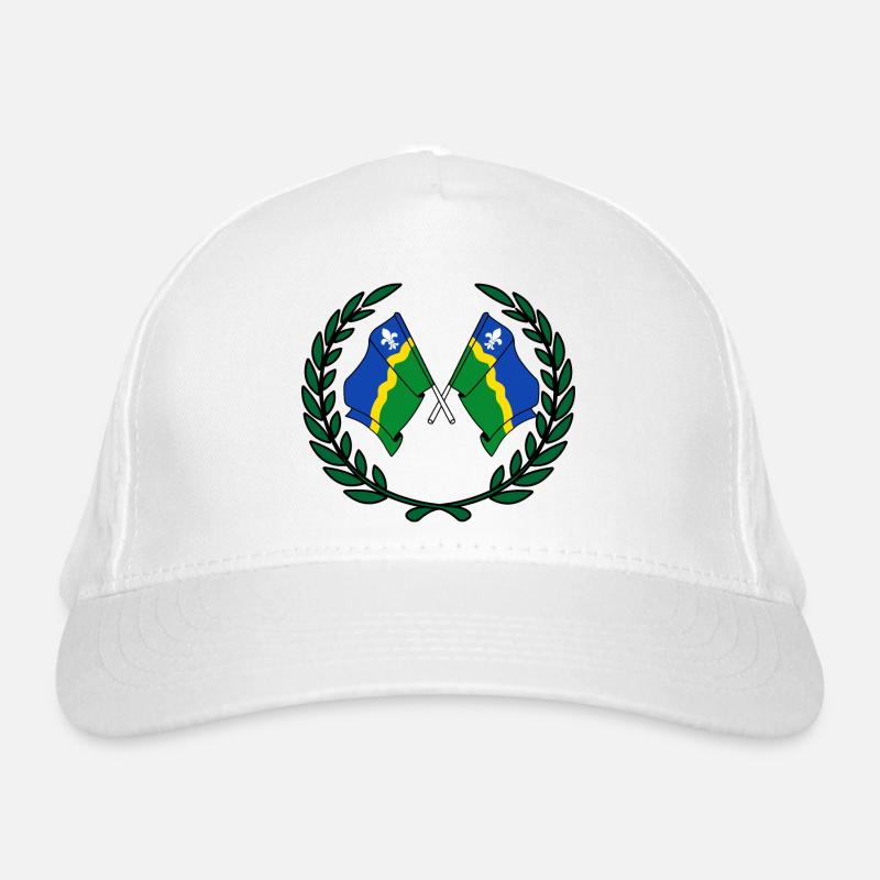Flaggen der Provinz Flevoland mit Lorbeerkranz Bio-Baseballkappe