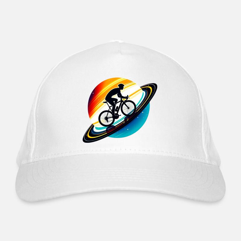 Cycliste sur Saturne Casquette classique bio