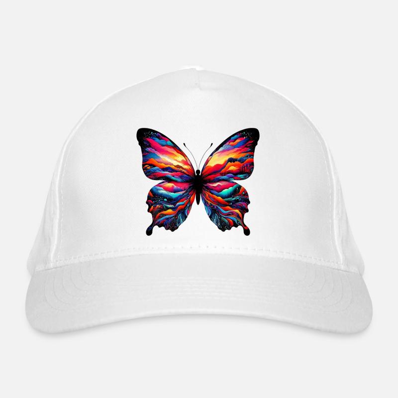 Schmetterling Bio-Baseballkappe