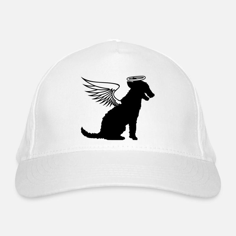 Hund Engel Heiligenschein Flügel Himmel Engelchen Bio-Baseballkappe