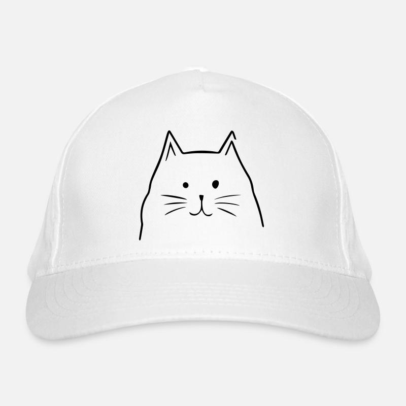 Cat Head Organic Baseball Cap