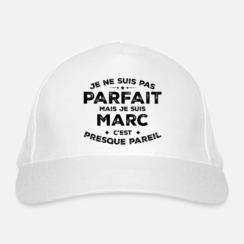Marc A first name, an attitude Humour Marc Organic Baseball Cap