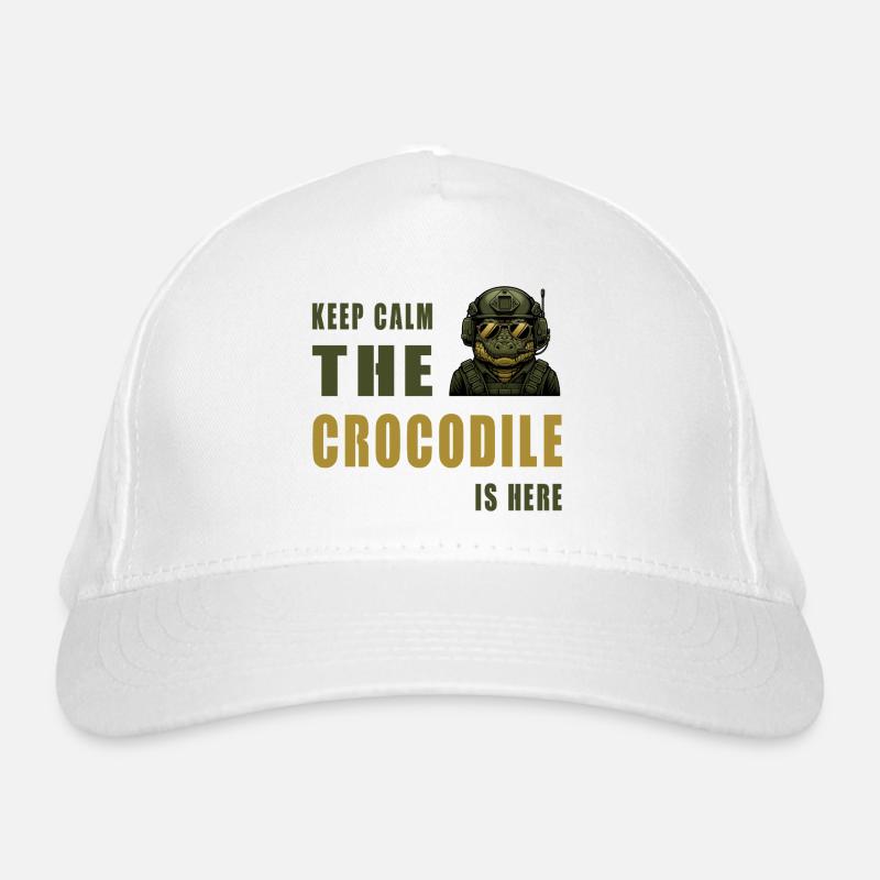 Crocodile in Action – Keep Calm Organic Baseball Cap