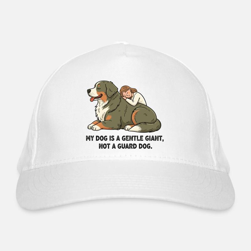 Mon chien est un gentil géant, pas un chien de garde. Casquette classique bio