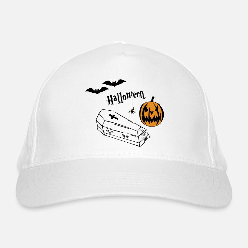 Halloween Pumpkin Silhouette Organic Baseball Cap