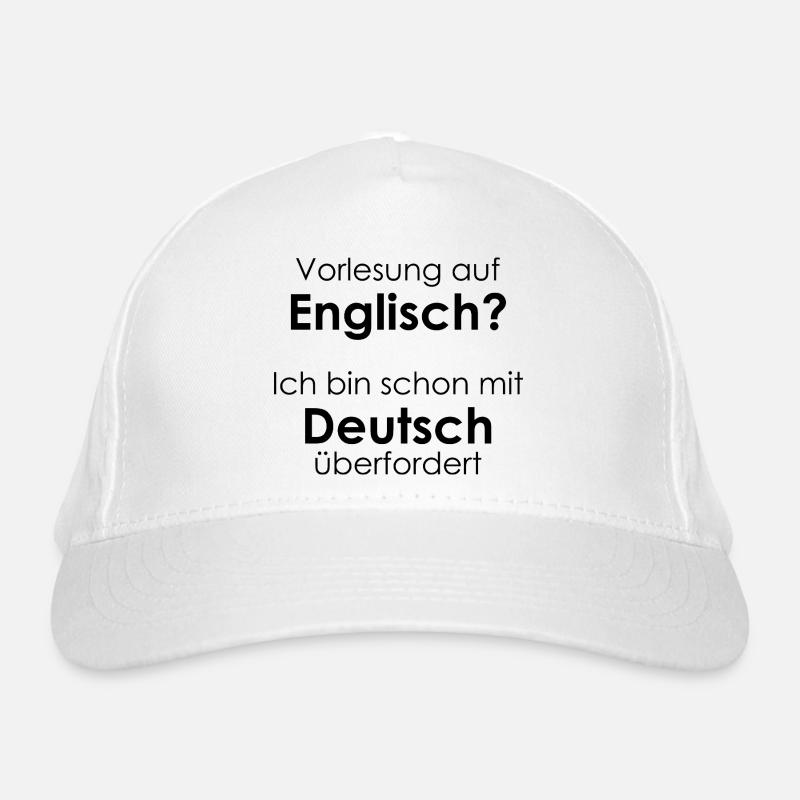 Unispruch "Vorlesung auf Eng" Geschenk, Studenten Bio-Baseballkappe