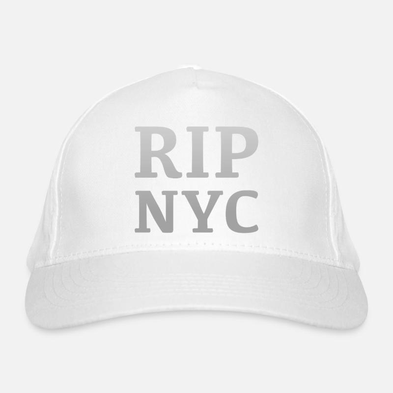 RIP NYC Monochrome design Organic Baseball Cap