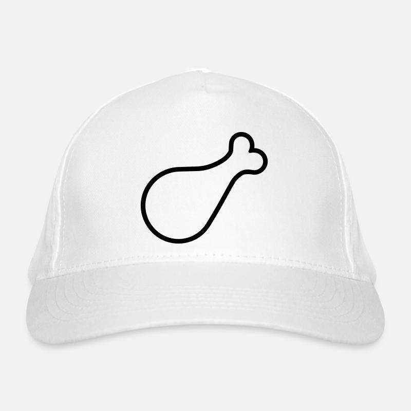 Hühnerschenkel Bio-Baseballkappe