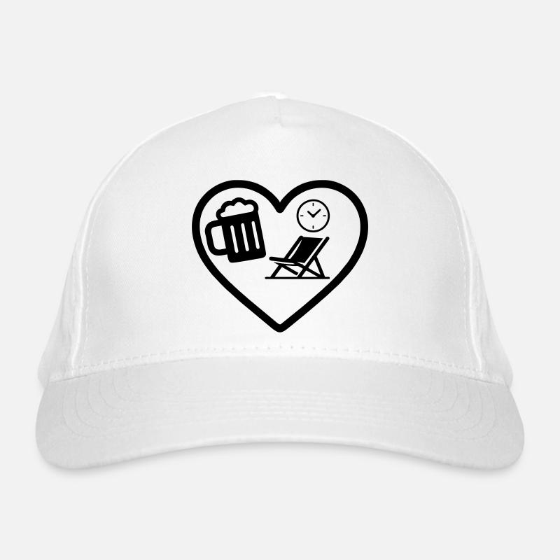 Heart Beer Gästehaus Humor Bio-Baseballkappe