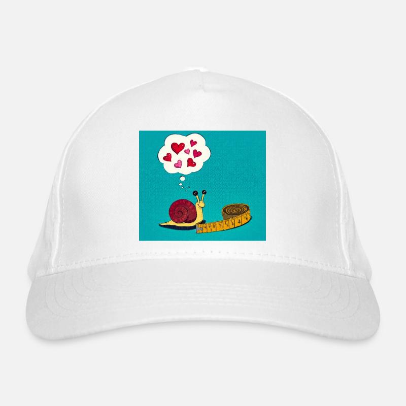 Escargot sucré avec ruban à mesurer Casquette classique bio