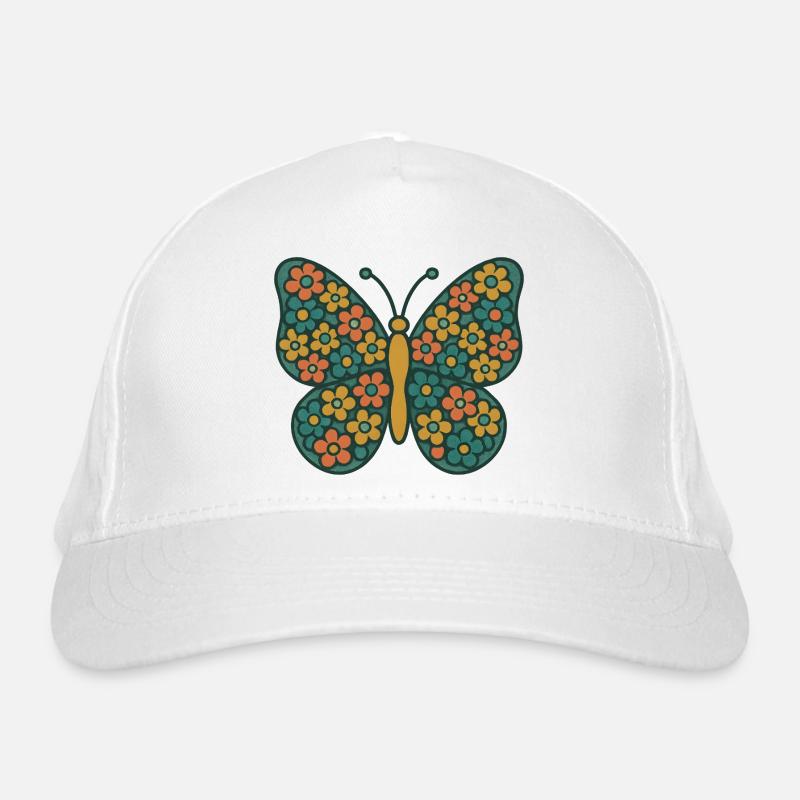 Flower Wings Butterfly Organic Baseball Cap