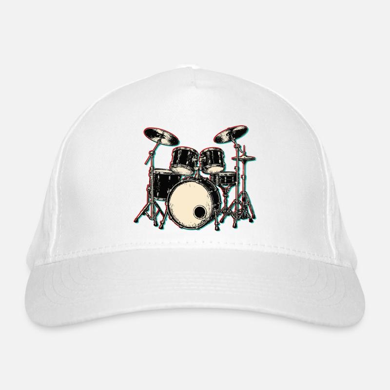 percussion - Casquette classique bio - blanc