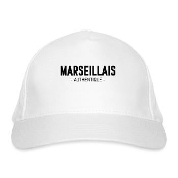 Marseillais authentique - Casquette classique bio - blanc - Devant