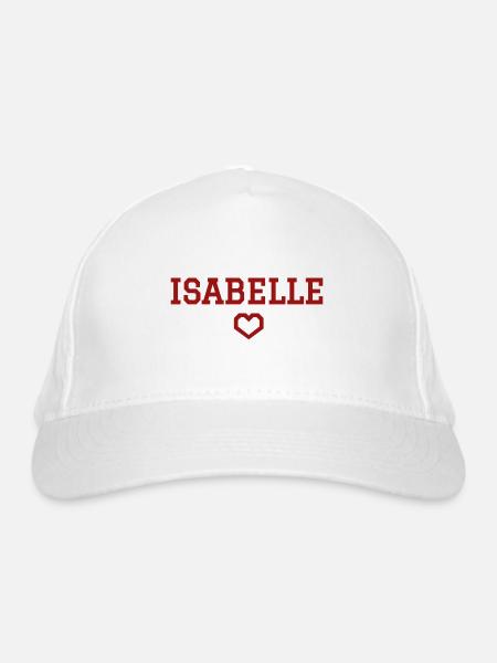 Isabelle Herz - Bio-Baseballkappe - Weiß