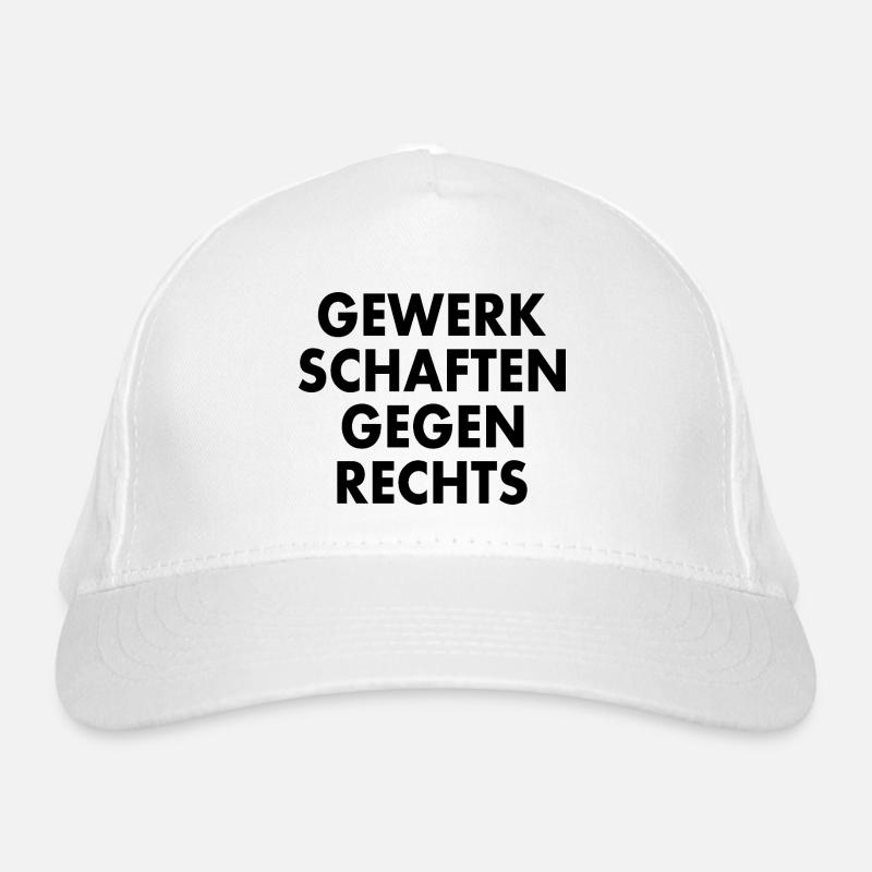 gewerkschaften gegen rechts Bio-Baseballkappe