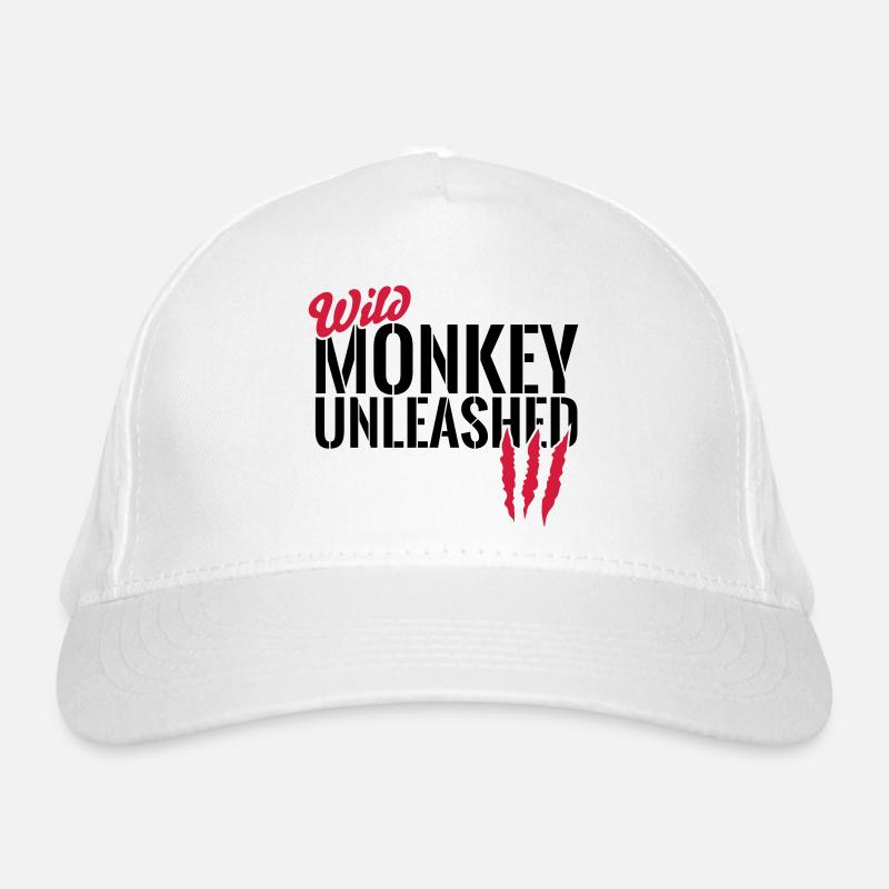 Wild monkey unleashed Organic Baseball Cap