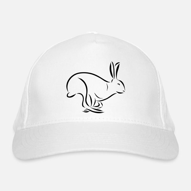 dessin de Hare Hare oreille longue cuillère en Casquette classique bio