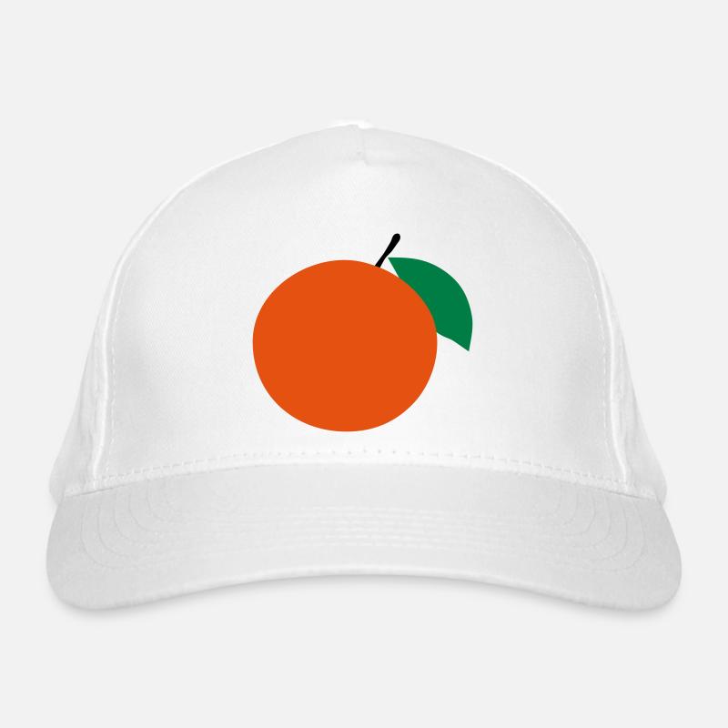 Orange Bio-Baseballkappe