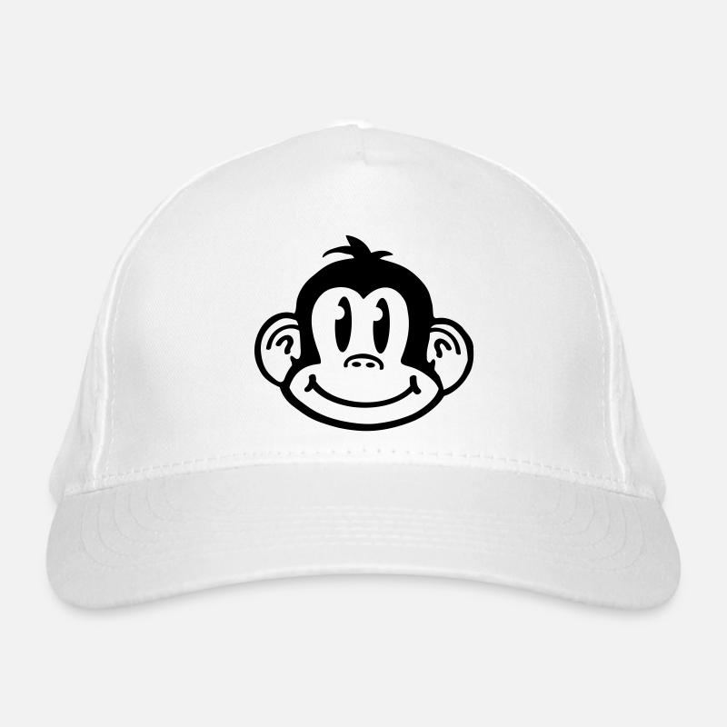 affe_comic_smiley_aq1 Casquette classique bio