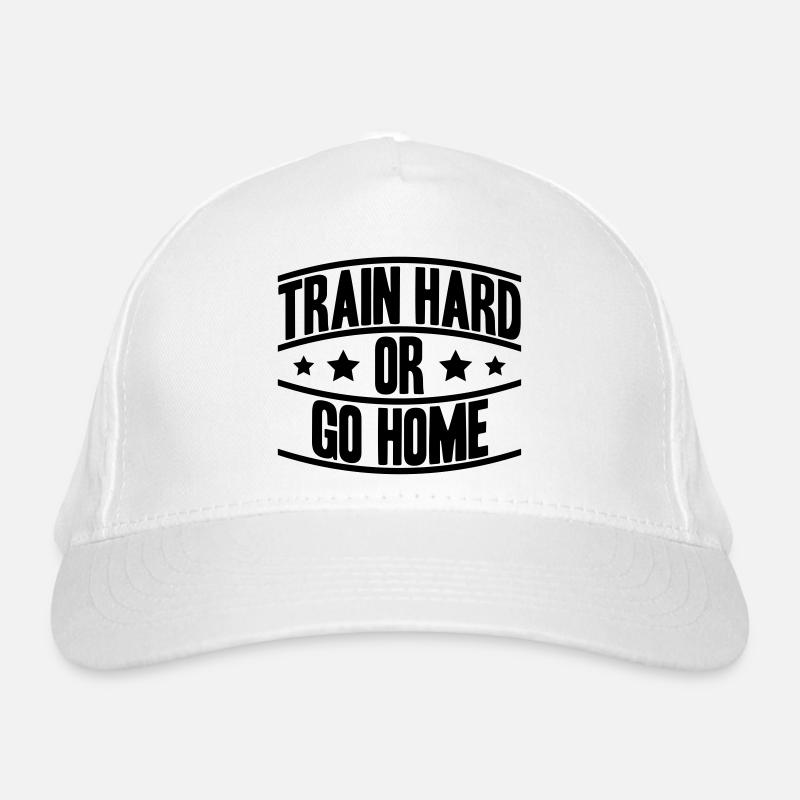 Train Hard Or Go Home Logo Bio-Baseballkappe