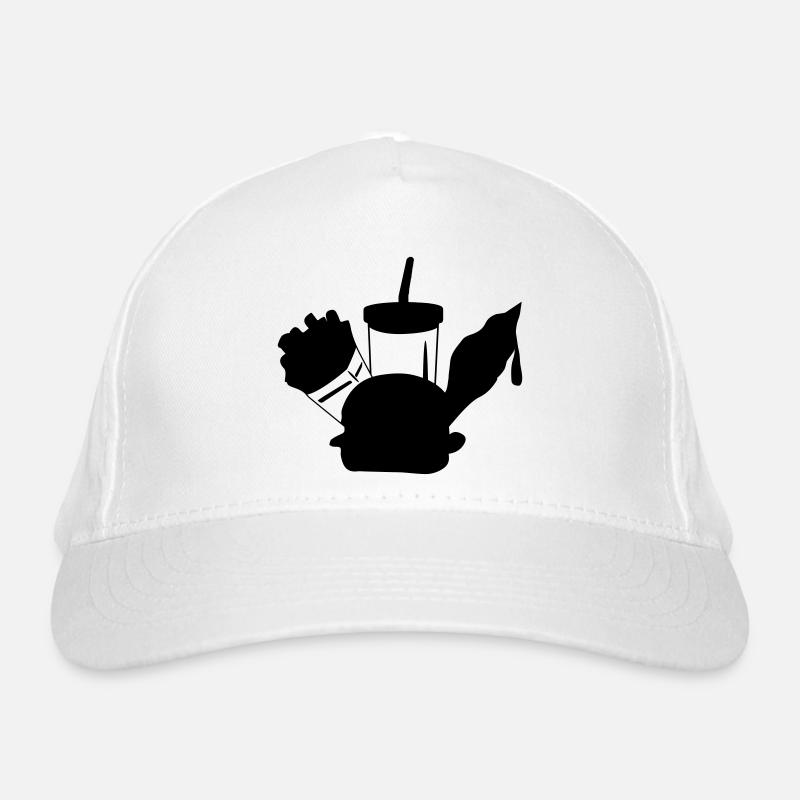 fastfood menu-creme Øko-baseballcap