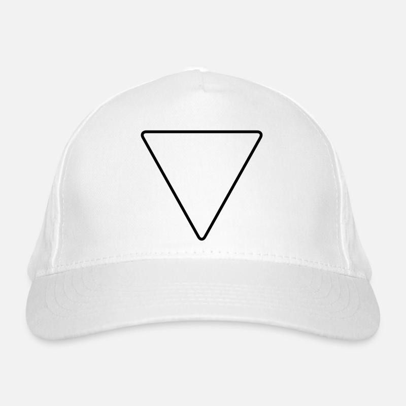 Triangle with rounded corners as a warning sign Organic Baseball Cap
