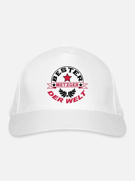 Metzger Backer Butcher Baker Vati - Casquette classique bio - blanc - Devant