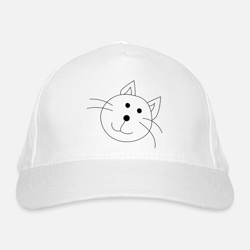 Lustige Katze Bio-Baseballkappe