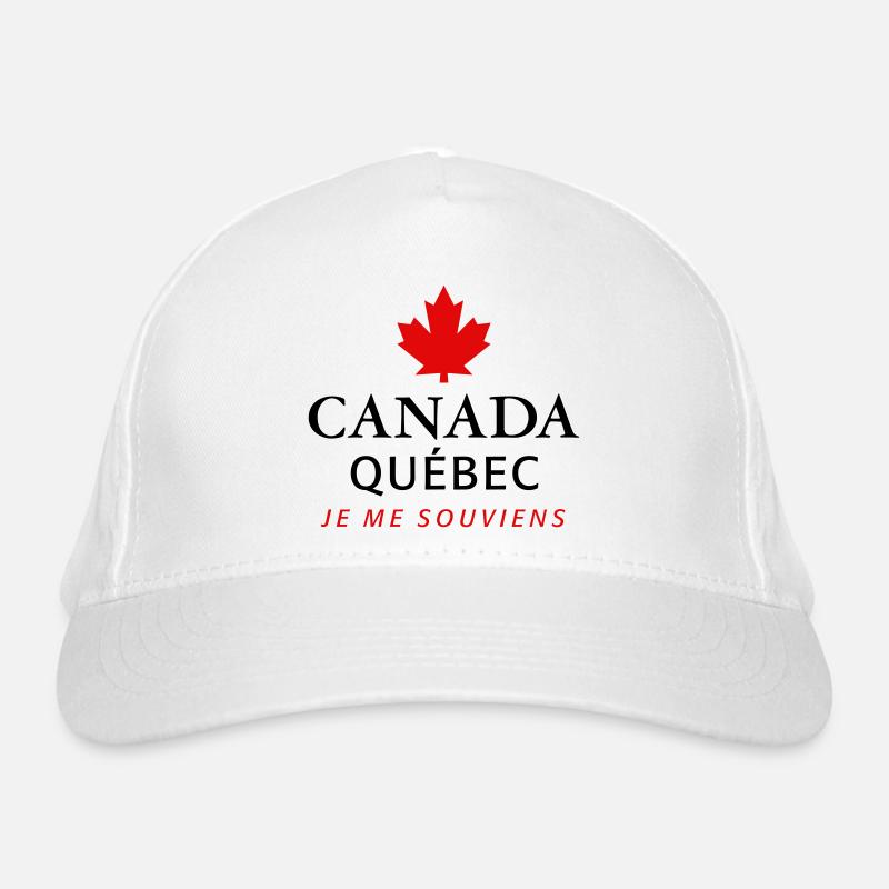 Kanada Quebec Maple Leaf Ahornblatt I love Canada Organic Baseball Cap