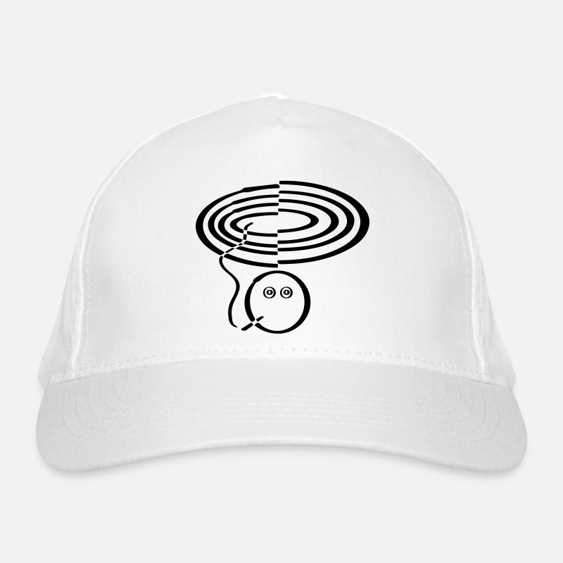 Smokey Line Art - Minimalist Organic Baseball Cap