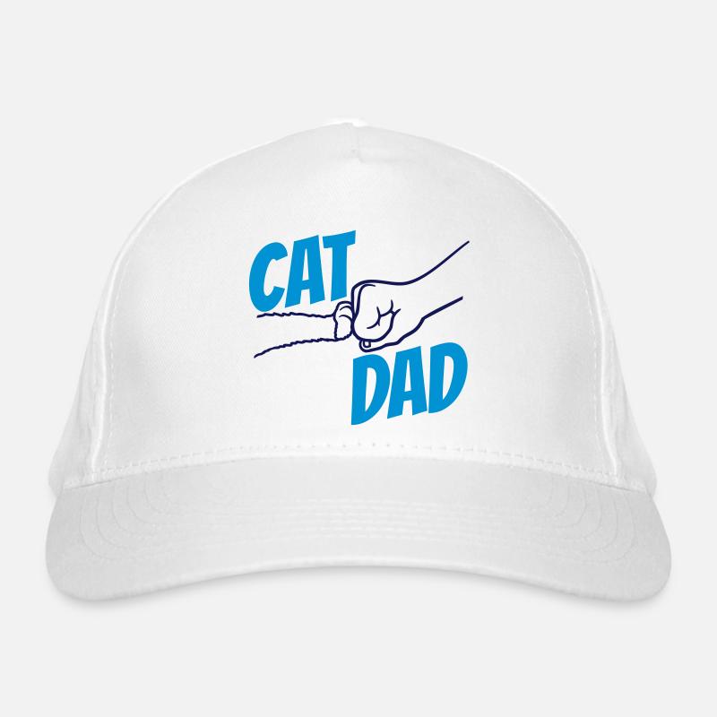 Cat Dad Logo Design Organic Baseball Cap