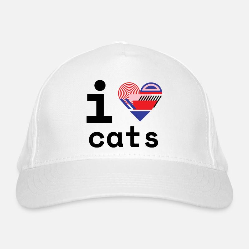 J’adore les chats! Casquette classique bio
