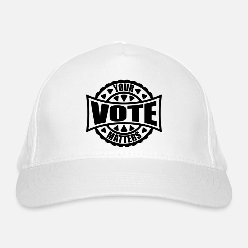 your vote matters quote Organic Baseball Cap