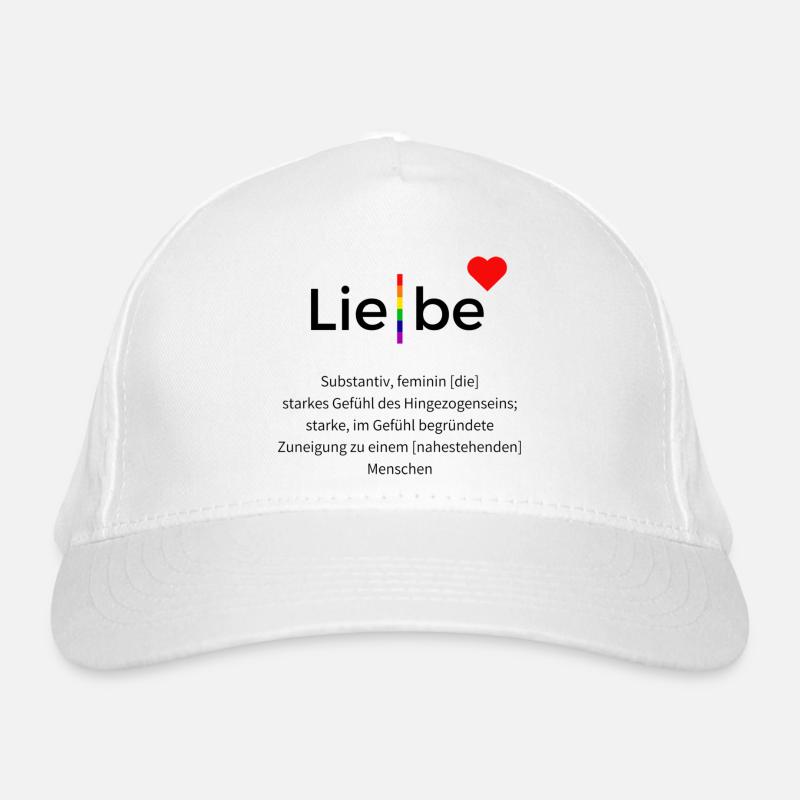 Liebe Bio-Baseballkappe