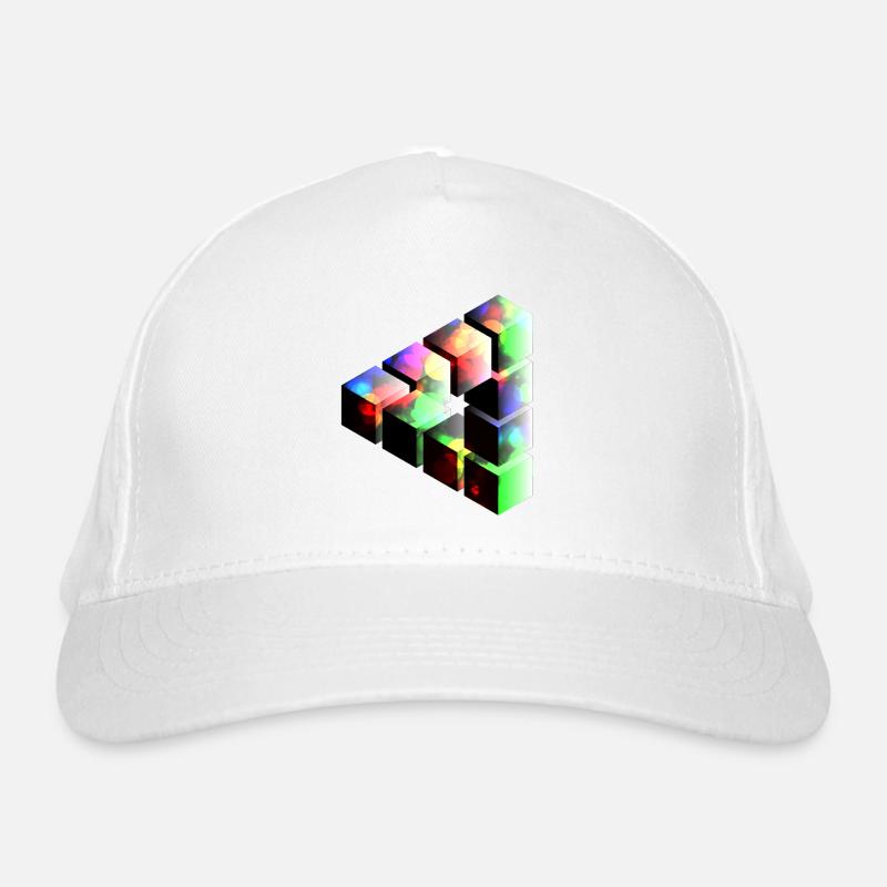 Optische Täuschung - Ein echter Blickfanger Bio-Baseballkappe