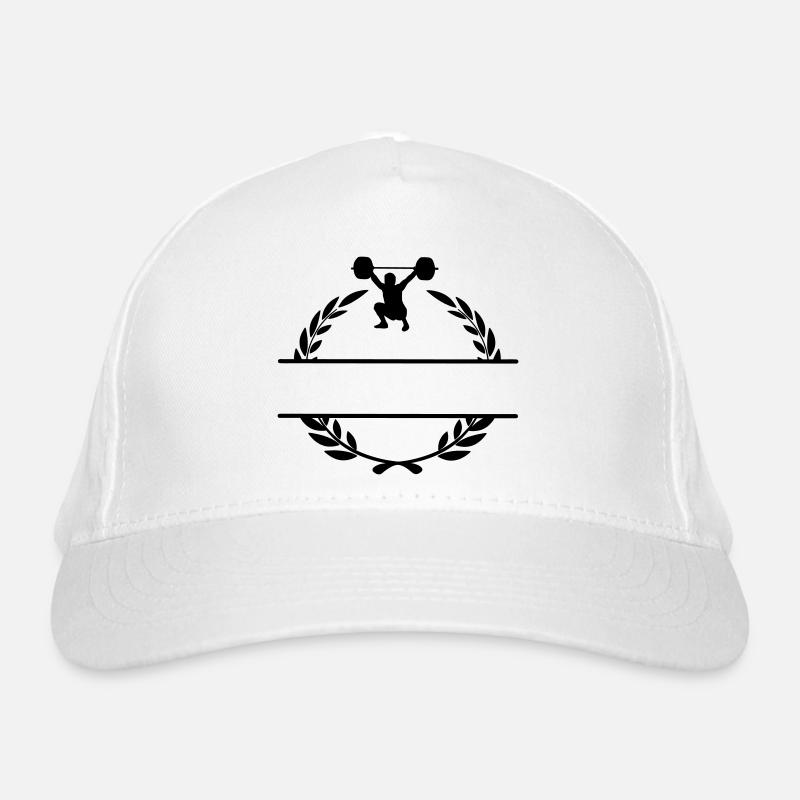 Haltérophile en couronne de laurier Casquette classique bio