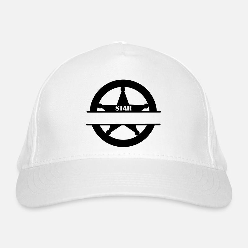 Marshal star in circle monogram Organic Baseball Cap
