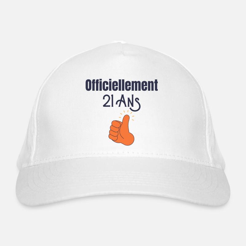 officiellement 21 Ans Casquette classique bio