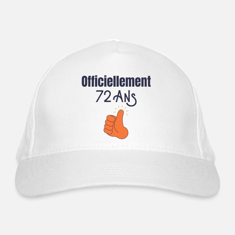 Officiellement 72 Ans Casquette classique bio