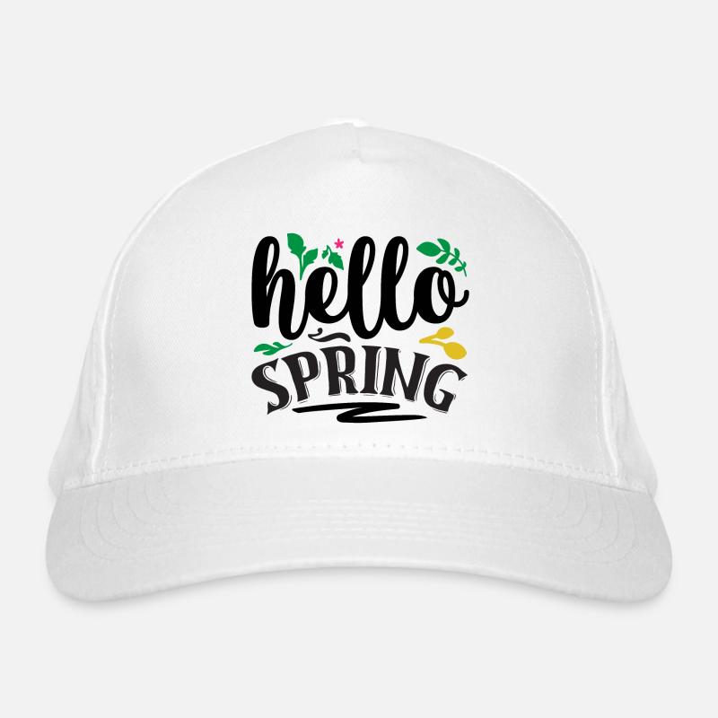 Hello Spring Organic Baseball Cap