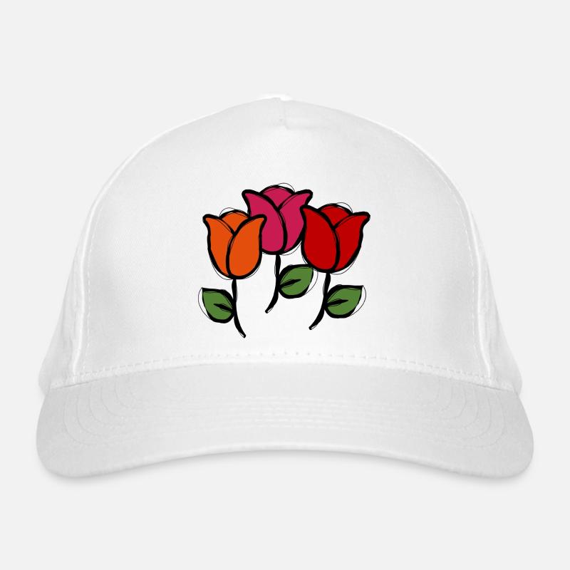 Blumen Bio-Baseballkappe