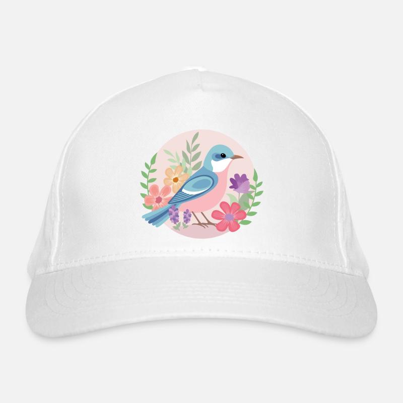Blooming Bird Bio-Baseballkappe